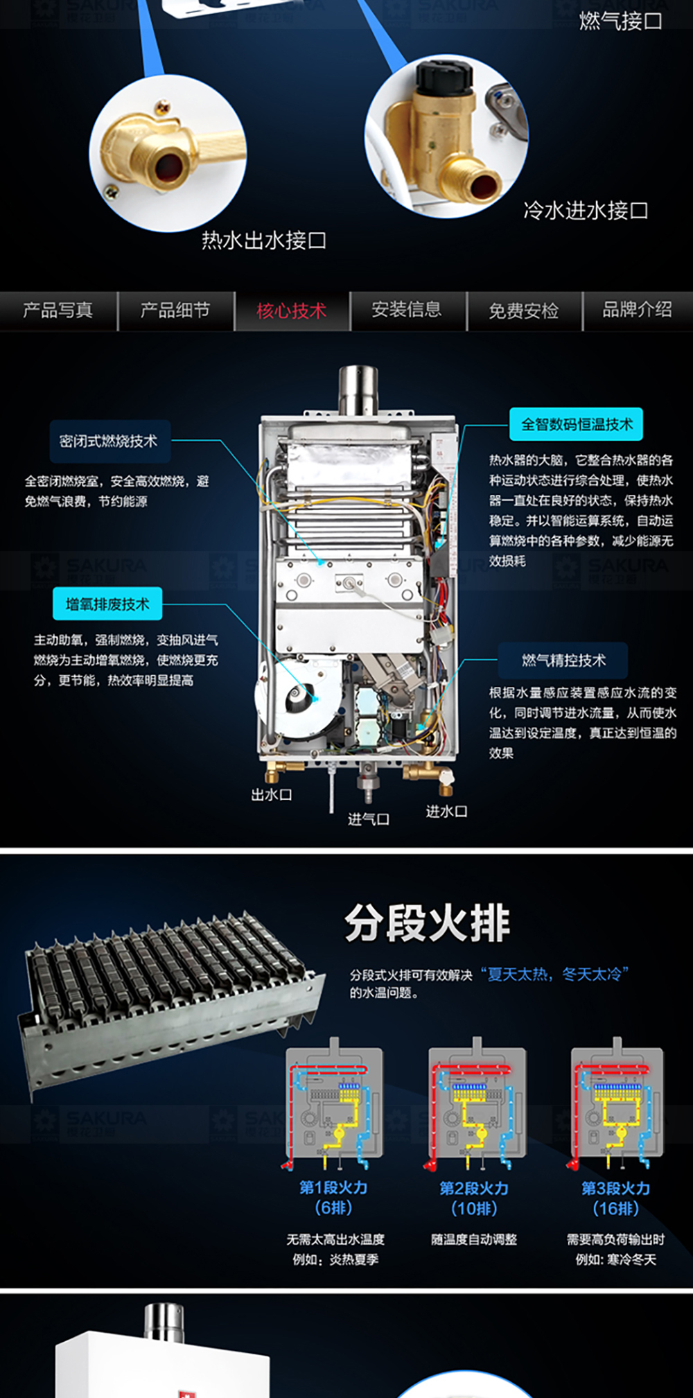 樱花燃气热水器 - 乐享恒温