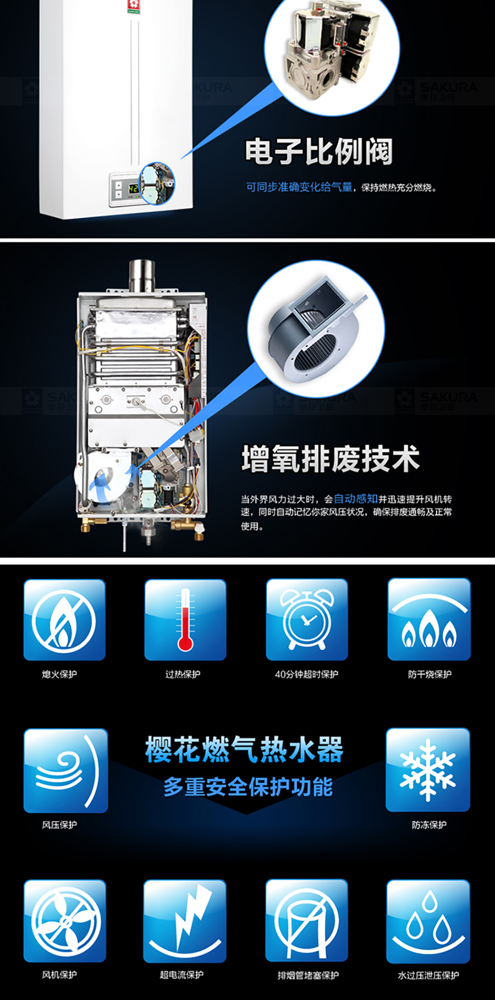 樱花燃气热水器 - 乐享恒温