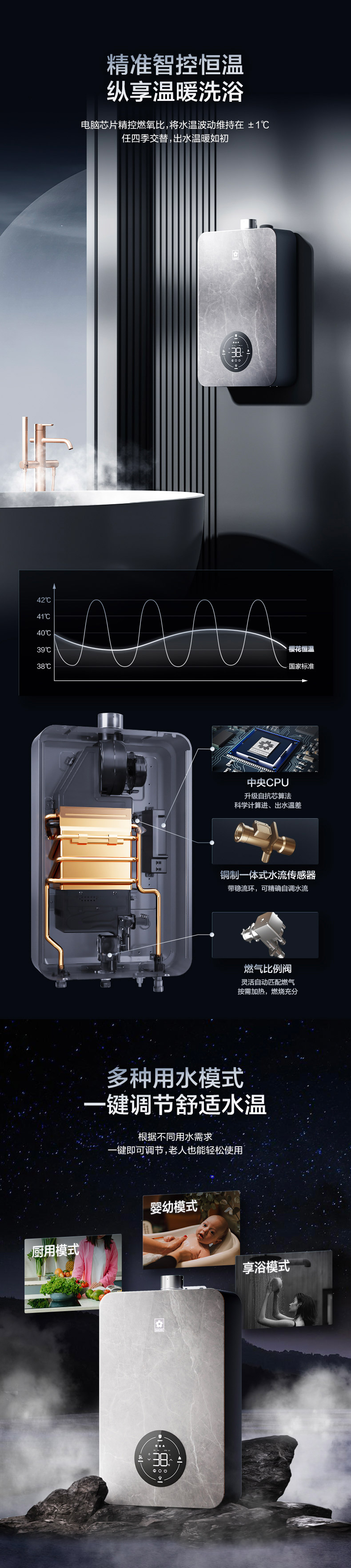 樱花燃气热水器 - 畅享恒温